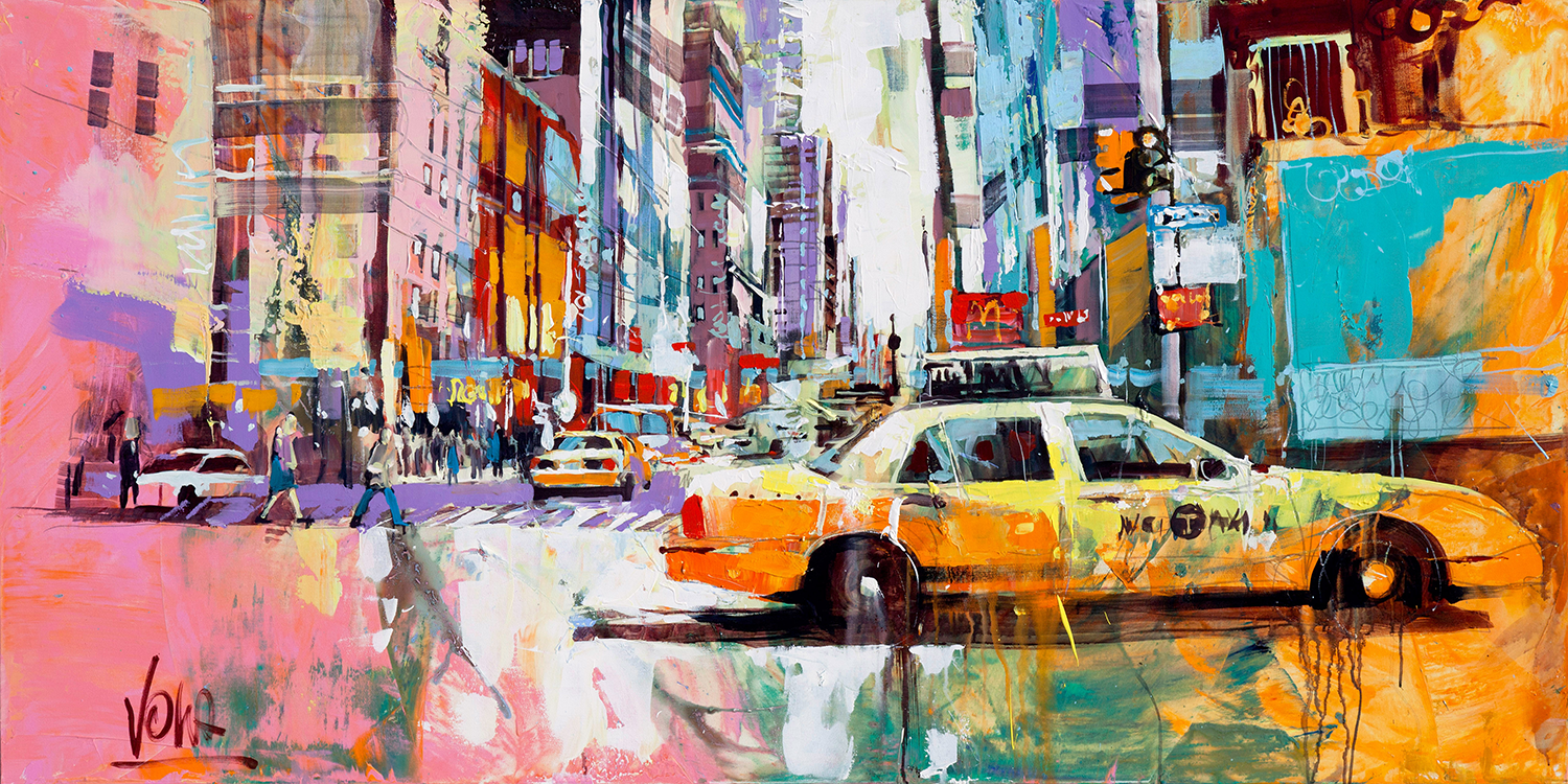 NYC | Acrylic on canvas | 200 x 100 cm